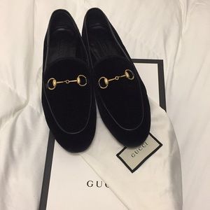 Gucci Velvet Loafers